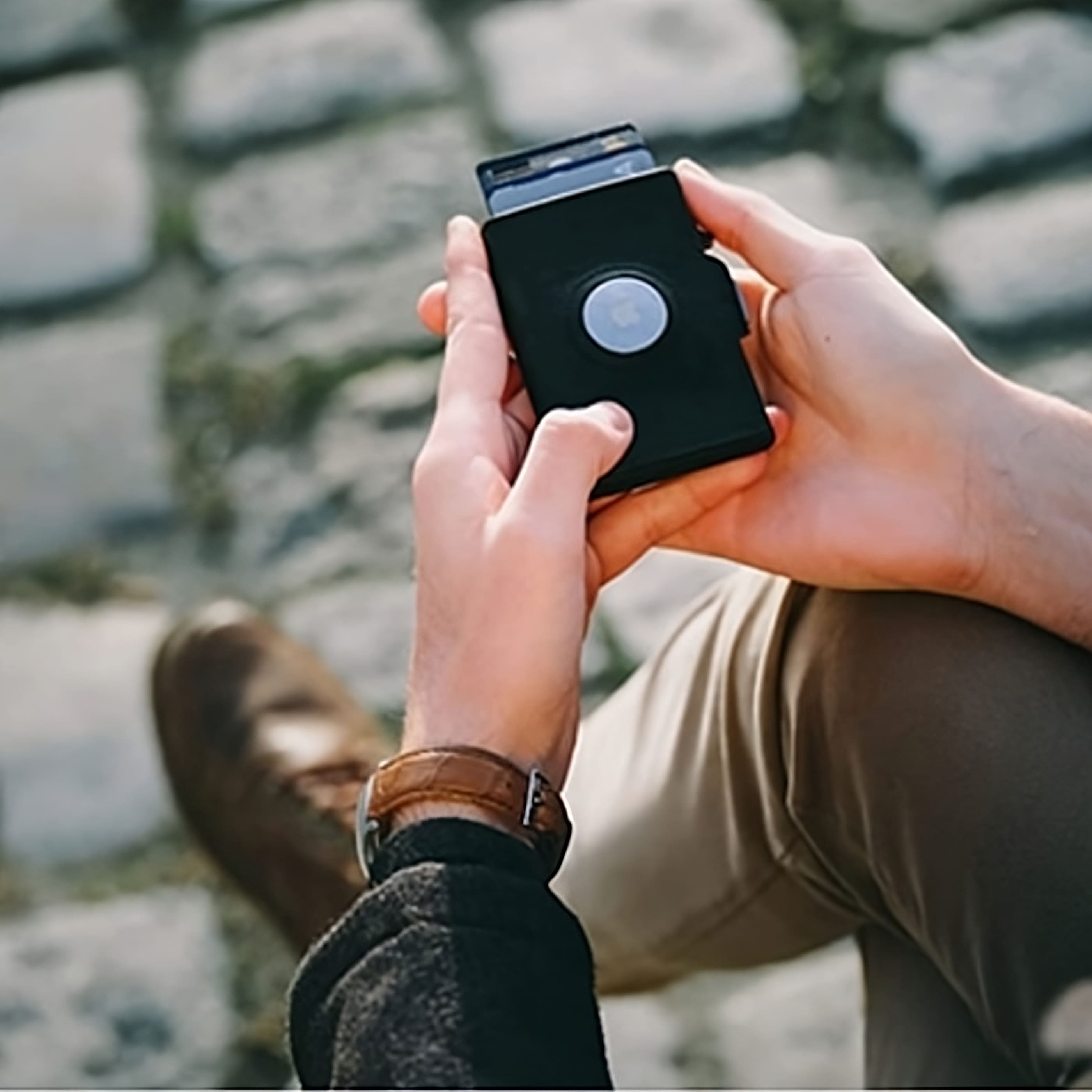 AIRTAG WALLET MIT MÜNZFACH - ECHTLEDER | WALLTON™