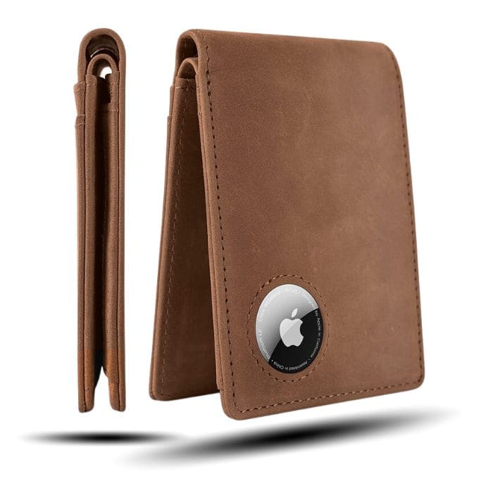 Retro AirTag Wallet - Echtleder - WALLTON™