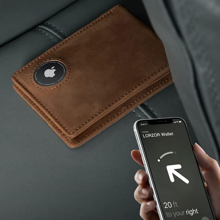 Retro AirTag Wallet - Echtleder - WALLTON™