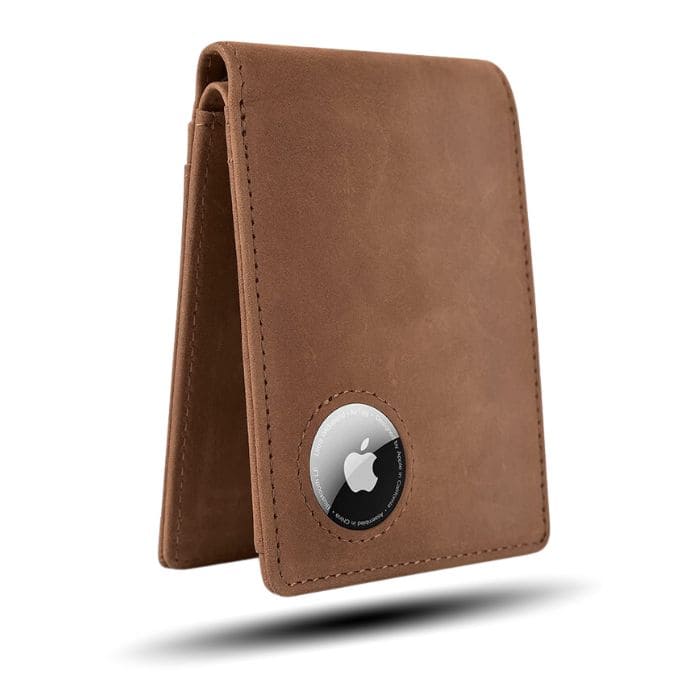 Retro AirTag Wallet - Echtleder - WALLTON™