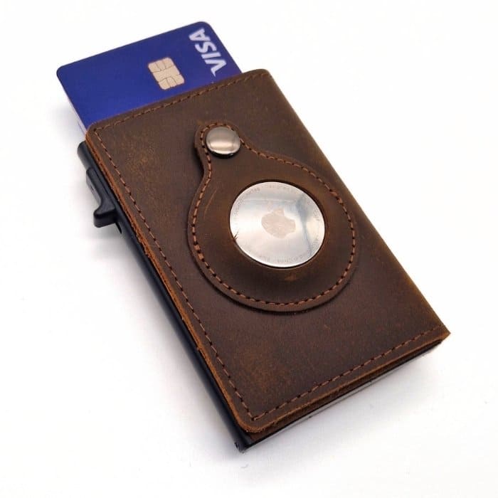 Slide AirTag Wallet - Premium Leder