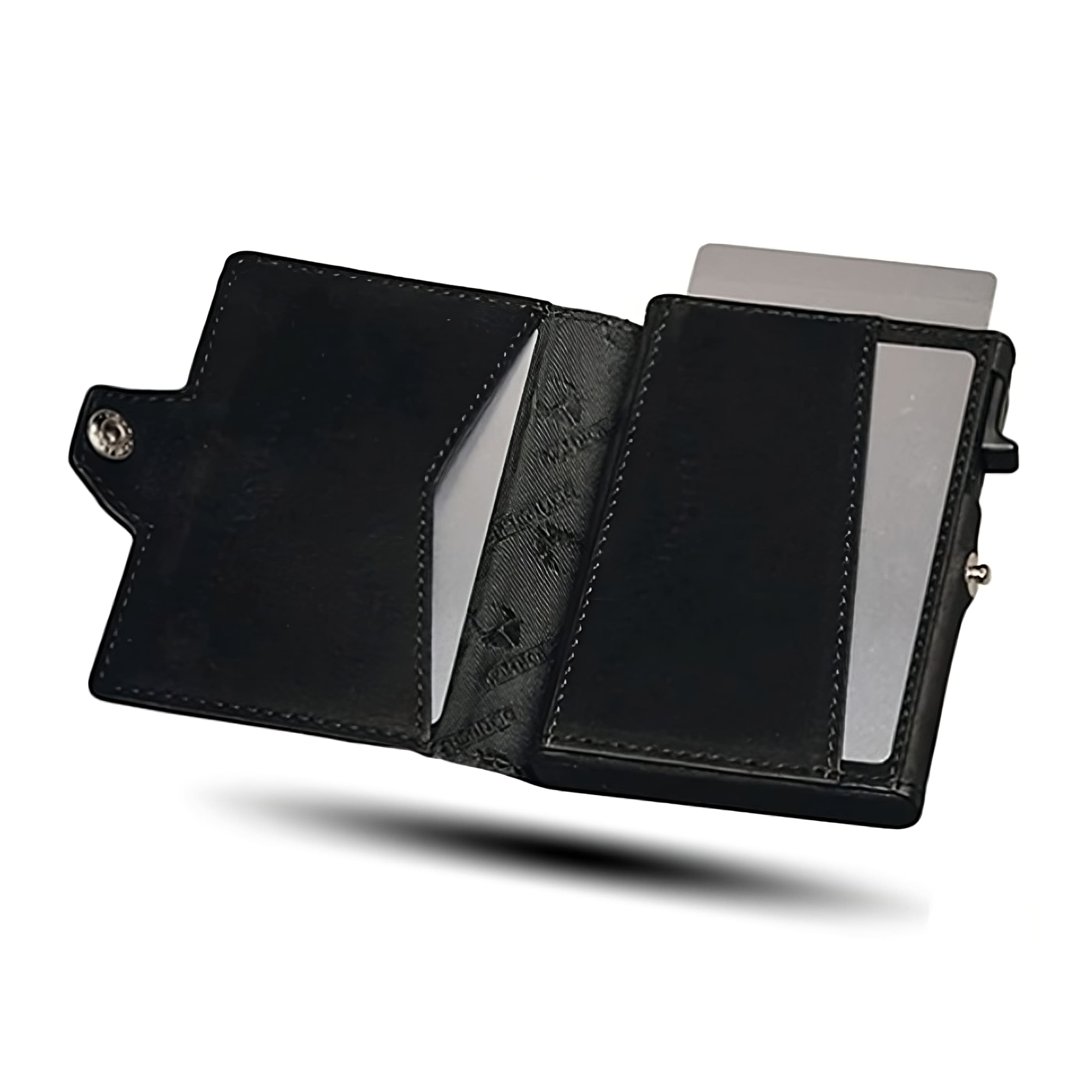 AirTag Wallet mit Münzfach - Echtleder geöffnet - WALLTON™