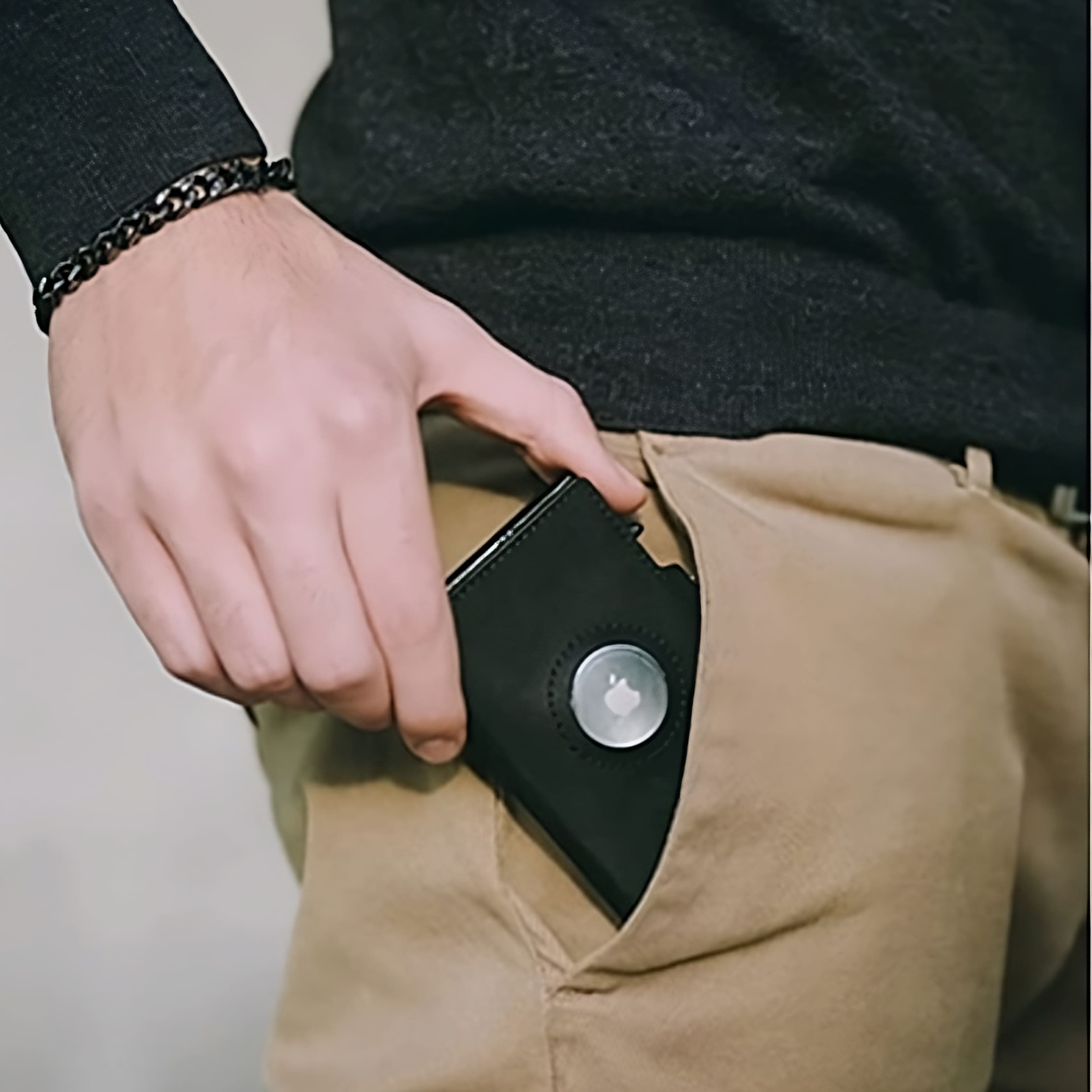 AirTag Wallet mit Münzfach - Echtleder Schlankes Design - WALLTON™