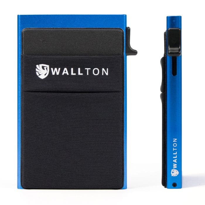 Kartenetui mit Münzfach - Ultra Slim Aluminium - WALLTON™