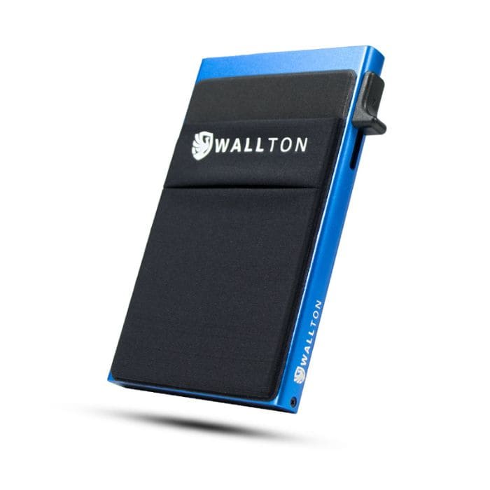 Kartenetui mit Münzfach - Ultra Slim Aluminium - WALLTON™