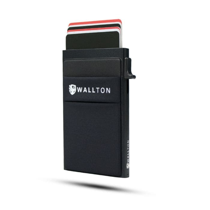 Kartenetui mit Münzfach - Ultra Slim Aluminium - WALLTON™