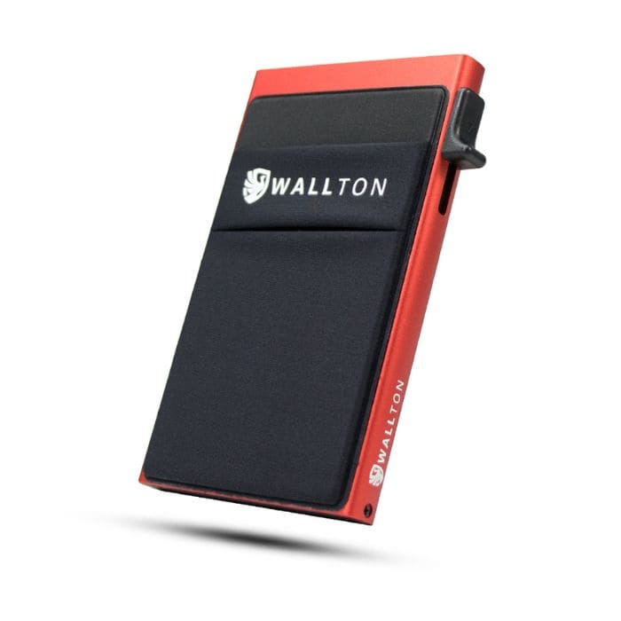 Kartenetui mit Münzfach - Ultra Slim Aluminium - WALLTON™