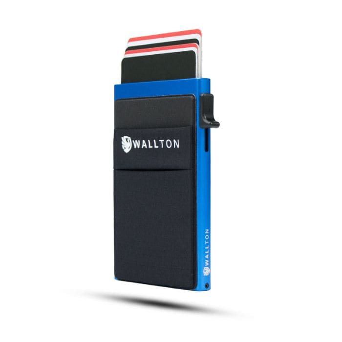 Kartenetui mit Münzfach - Ultra Slim Aluminium - WALLTON™
