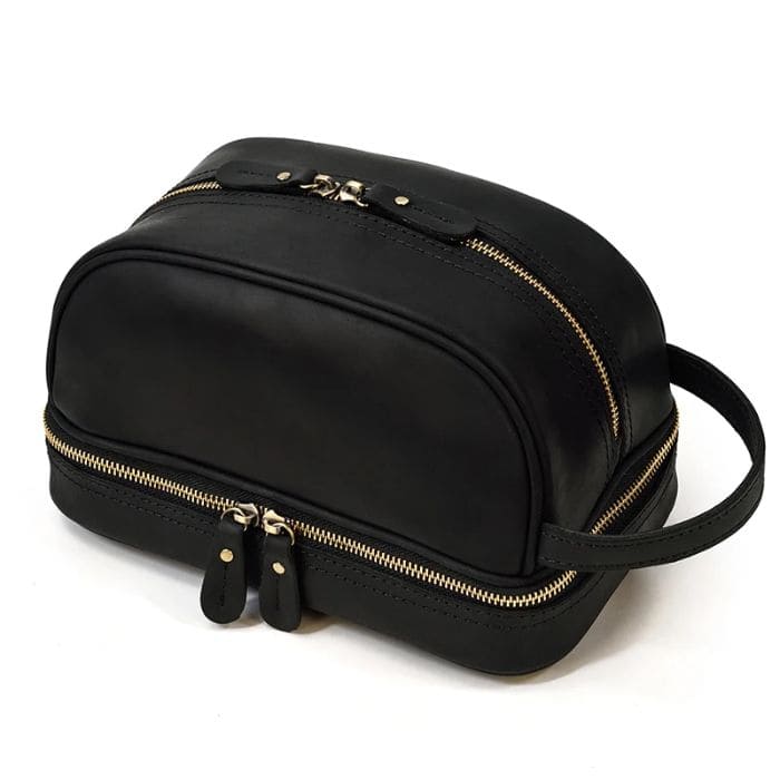 Große Kulturtasche aus Premium Leder - WALLTON™