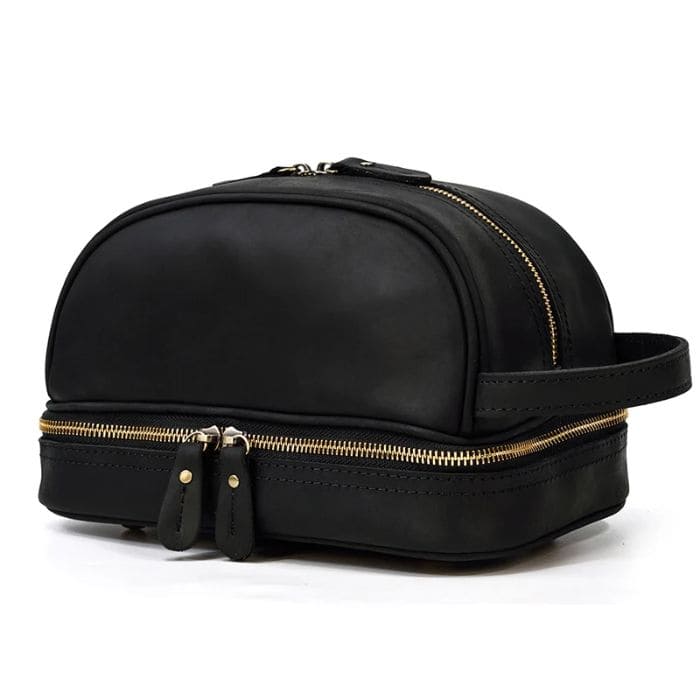 Große Kulturtasche aus Premium Leder - WALLTON™