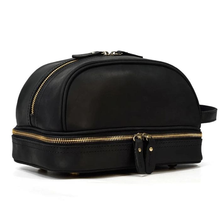 Große Kulturtasche aus Premium Leder - WALLTON™