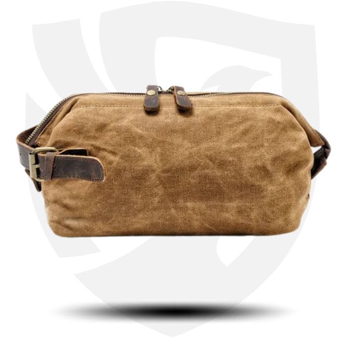 Kulturtasche aus Canvas & Leder - WALLTON™