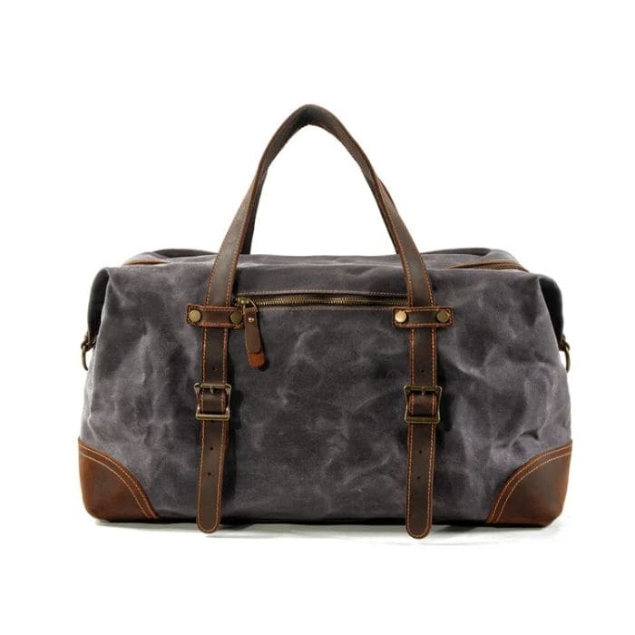 Große Reisetasche aus Canvas & Leder – | WALLTON™ kleine reisetasche