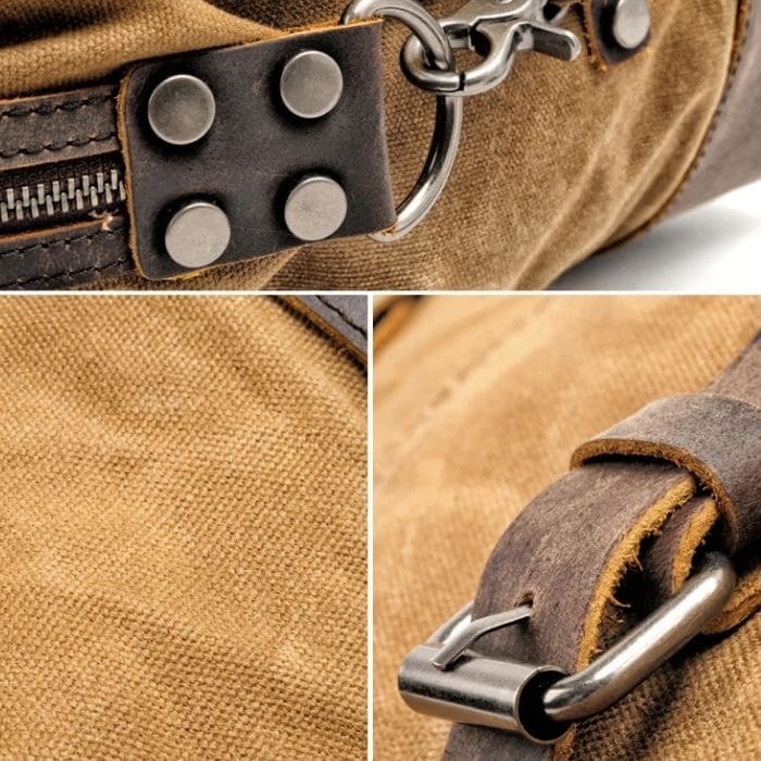 Vintage Reisetasche - Segeltuch & Leder - WALLTON™