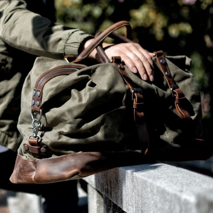 Vintage Reisetasche - Segeltuch & Leder - WALLTON™