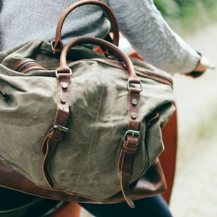 Vintage Reisetasche - Segeltuch & Leder - WALLTON™