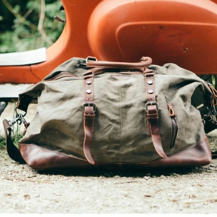Vintage Reisetasche - Segeltuch & Leder - WALLTON™
