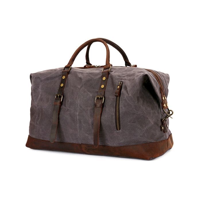 Vintage Reisetasche - Segeltuch & Leder - WALLTON™