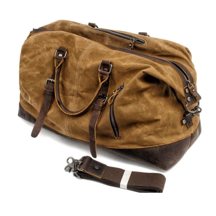 Vintage Reisetasche - Segeltuch & Leder - WALLTON™