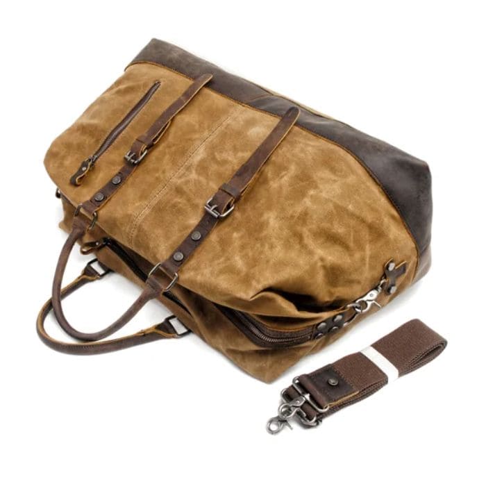 Vintage Reisetasche - Segeltuch & Leder - WALLTON™