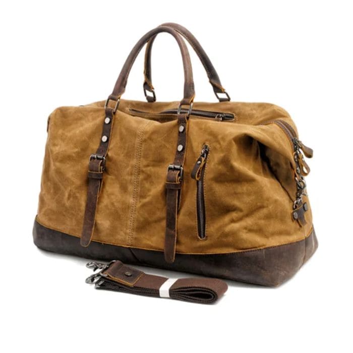 Vintage Reisetasche - Segeltuch & Leder - WALLTON™