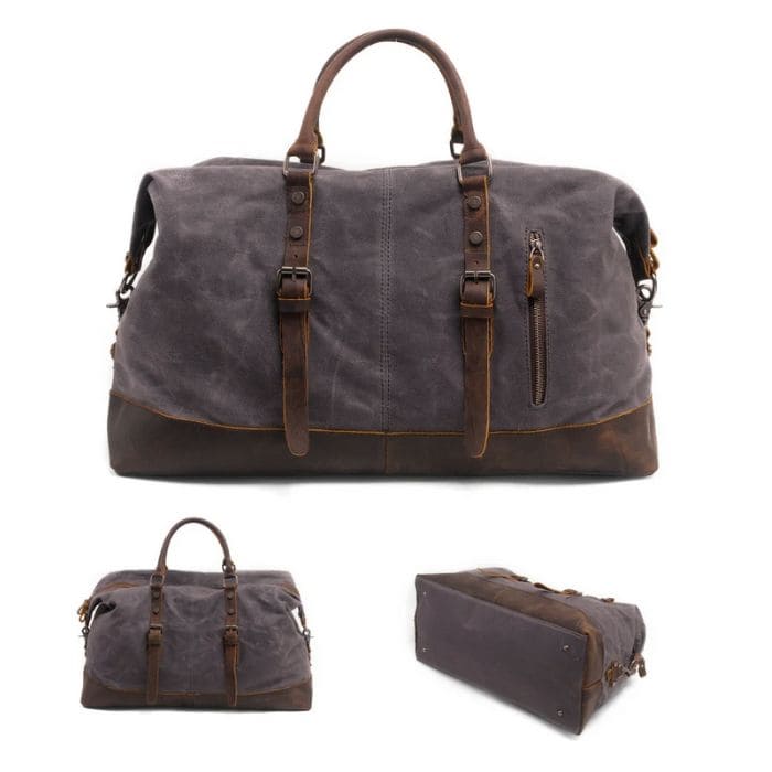 Vintage Reisetasche - Segeltuch & Leder - WALLTON™