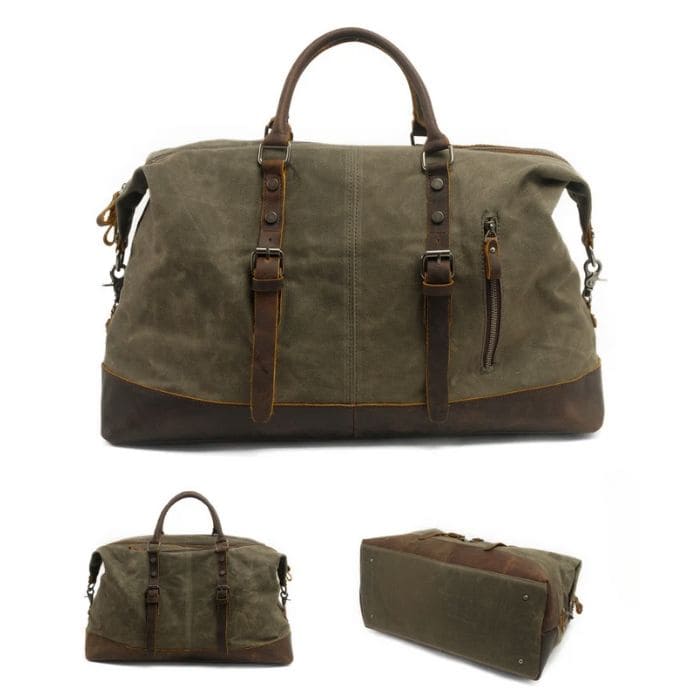 Vintage Reisetasche - Segeltuch & Leder - WALLTON™