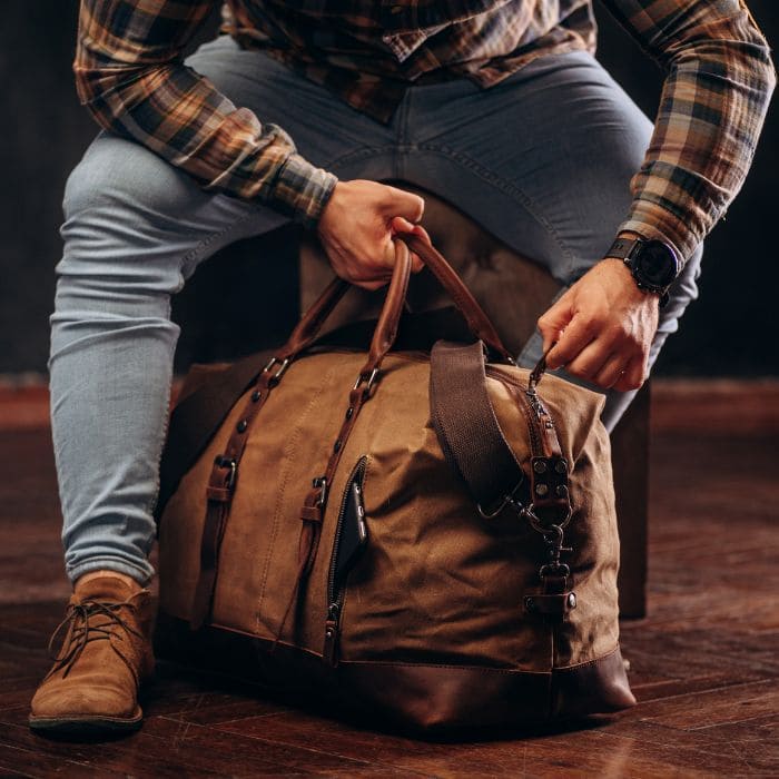 Vintage Reisetasche - Canvas & Leder - WALLTON™