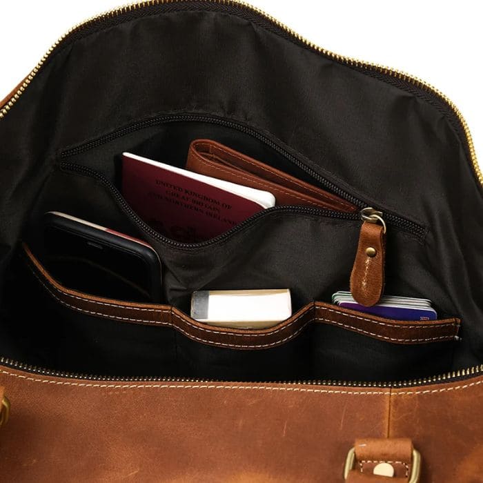 Leder Reisetasche mit schuhfach - Weekender - WALLTON™