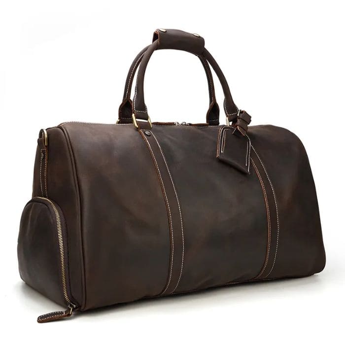 Leder Reisetasche mit schuhfach - Weekender - WALLTON™