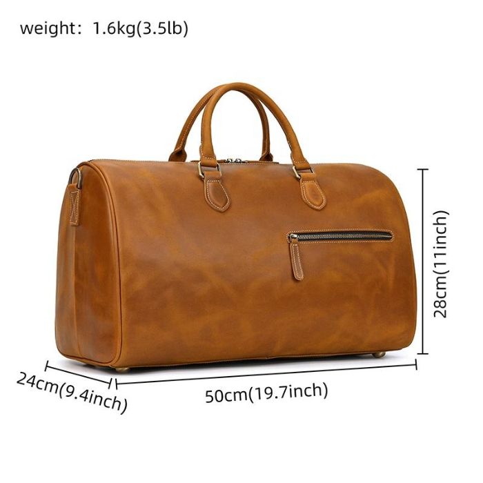 Leder Weekender 50 "AMSTERDAM - WALLTON™