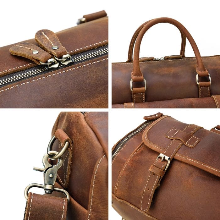 Weekender mit schuhfach - Leder Reisetasche - WALLTON™