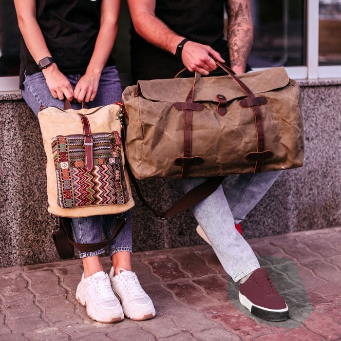 Vintage Weekender 54 aus Canvas "HAMBURG - WALLTON™