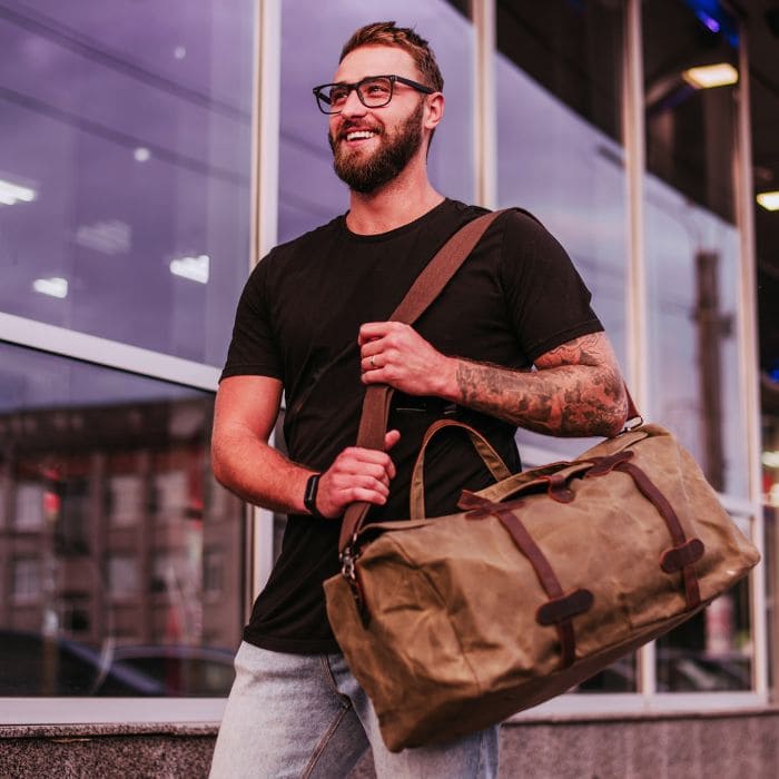Vintage Weekender 54 aus Canvas "HAMBURG - WALLTON™