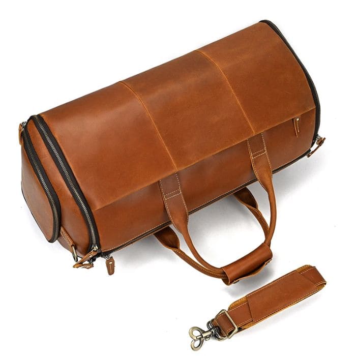 Leder Reisetasche 55 mit Schuhfach & Kleidersack - WALLTON™