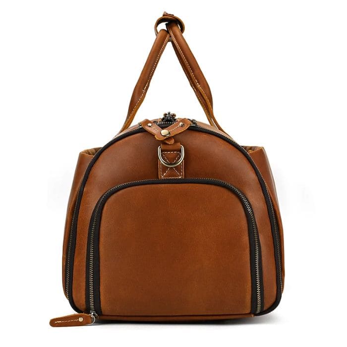 Leder Reisetasche 55 mit Schuhfach & Kleidersack - WALLTON™