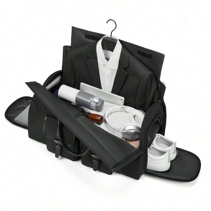 Faltbare Reisetasche mit Schuhfach & Kleidersack  - WALLTON™