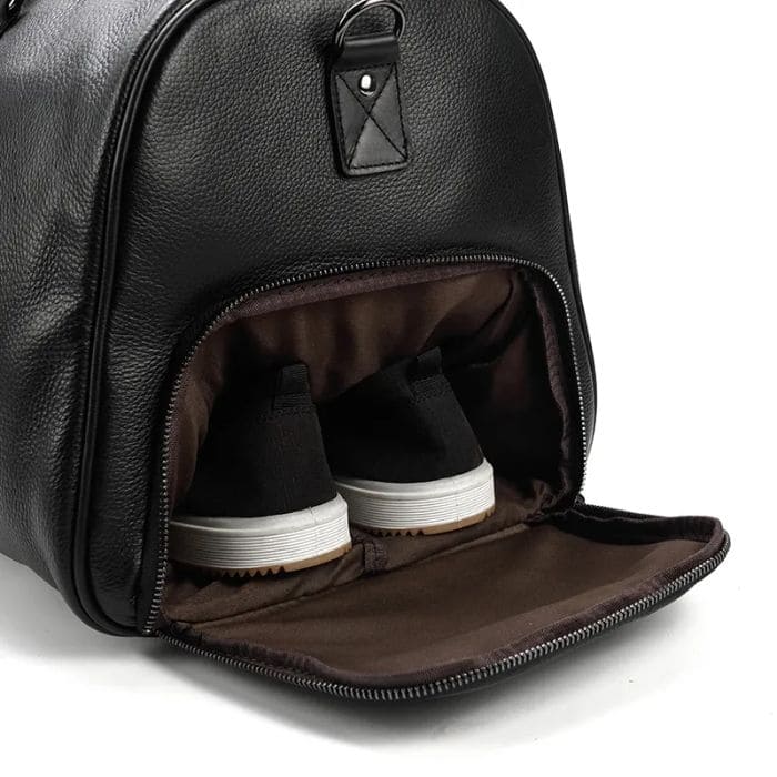Reisetasche mit Schuhfach 55cm - Premium Leder - WALLTON™