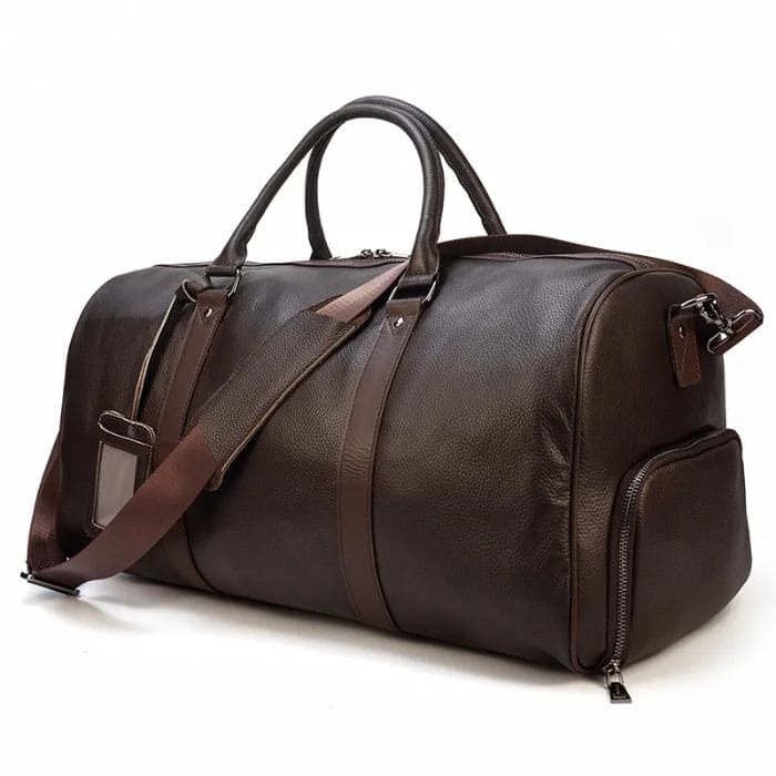Reisetasche mit Schuhfach 55cm - Premium Leder - WALLTON™