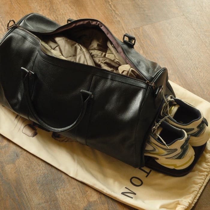 Leder Reisetasche 55 mit Schuhfach "PARIS - WALLTON™