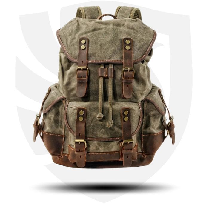 Vintage Rucksack 32 aus Canvas & Leder - WALLTON™