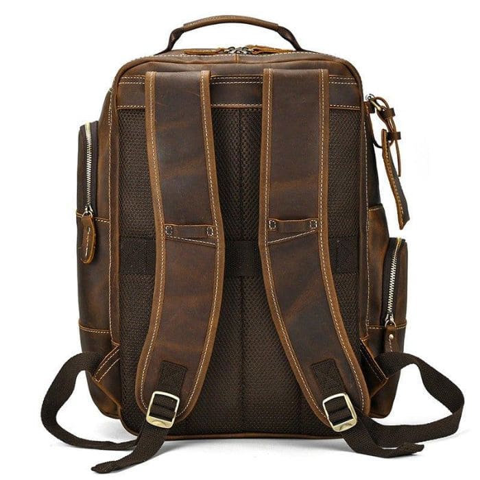 Lederrucksack aus echtem Leder - Rucksack in Braun - WALLTON™