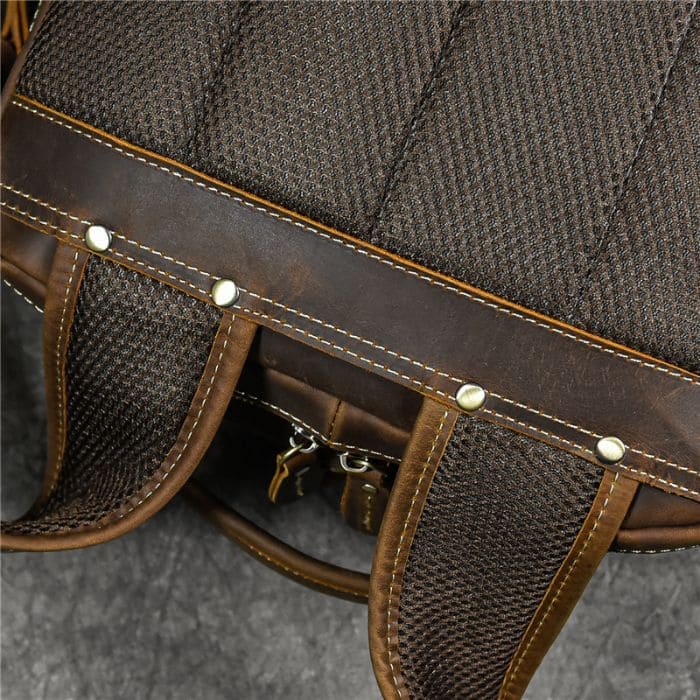 Lederrucksack aus echtem Leder - Rucksack in Braun - WALLTON™