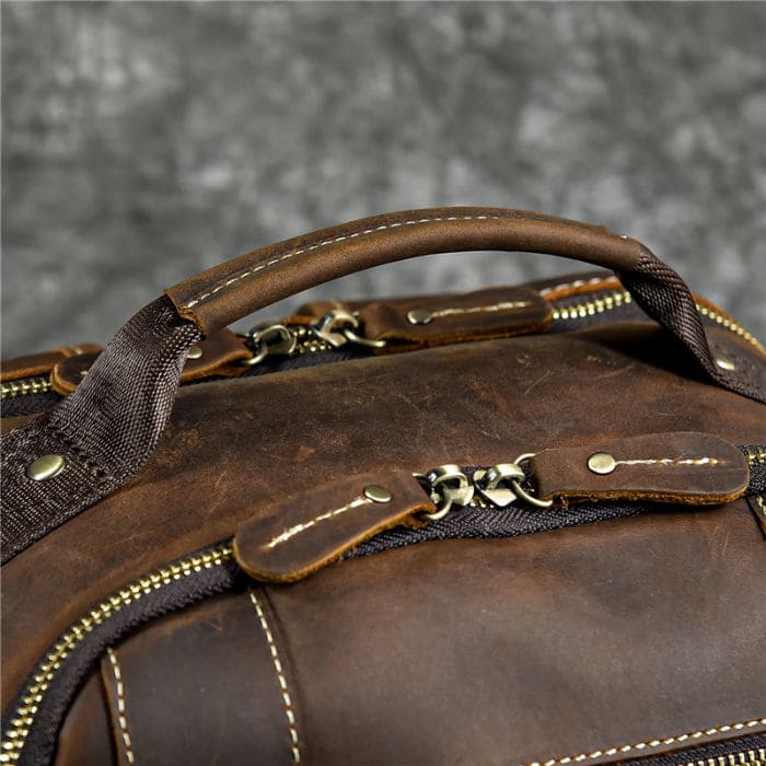 Lederrucksack aus echtem Leder - Rucksack in Braun - WALLTON™