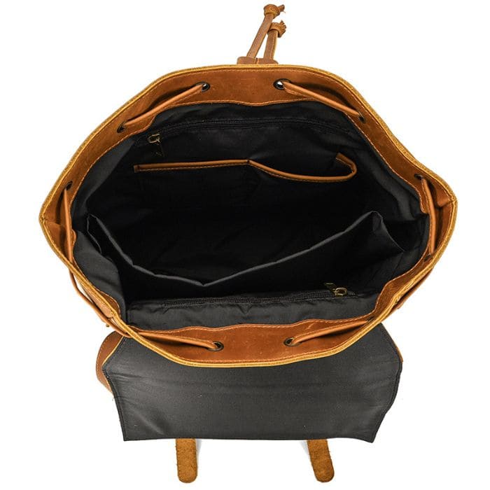 Travel Pioneer Lederrucksack - Hellbraun - WALLTON™