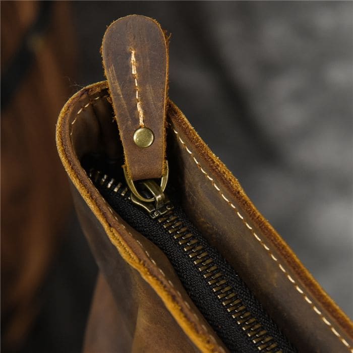 Lederrucksack aus echtem Leder - Rolltop Rucksack - WALLTON™