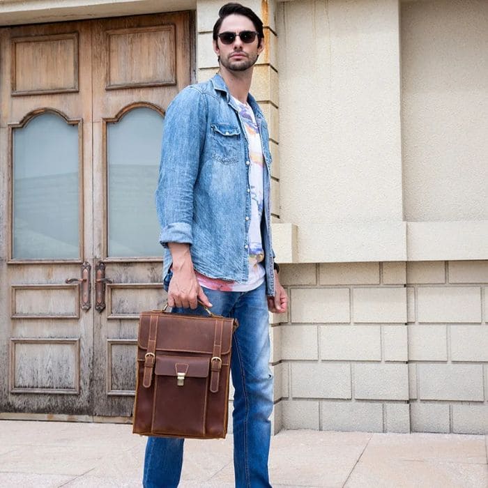 Lederrucksack – Vintage Rucksack (Nr. 1) - WALLTON™