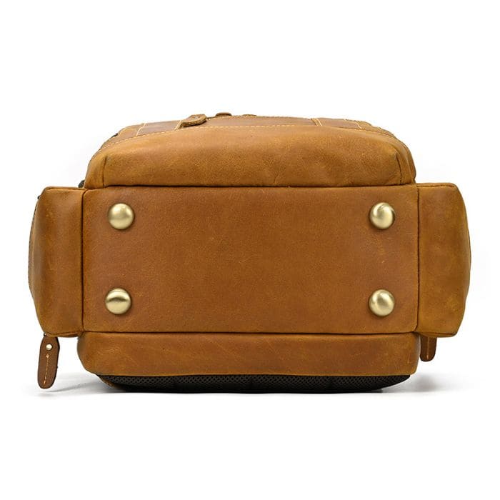 Lederrucksack aus echtem Leder - Rucksack in Hellbraun - WALLTON™