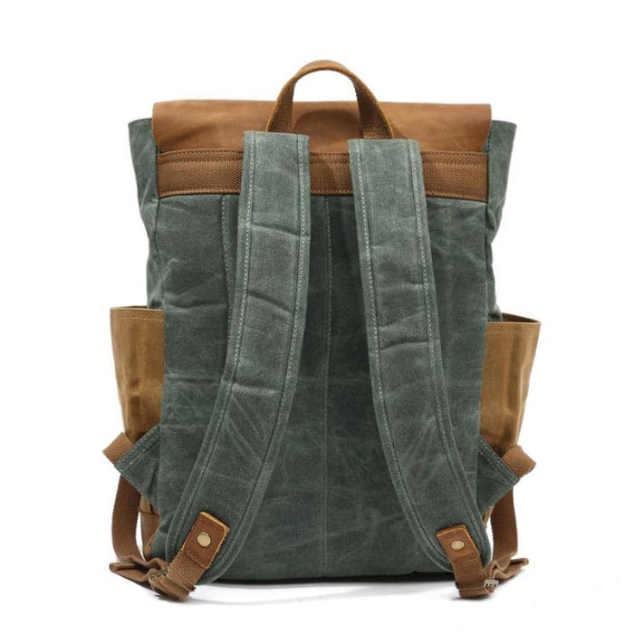 Canvas Rucksack - Canvas & Leder - WALLTON™