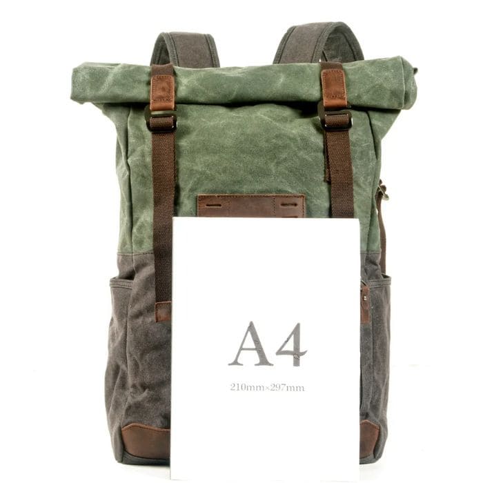 Rolltop Rucksack aus Canvas "ZÜRICH - WALLTON™